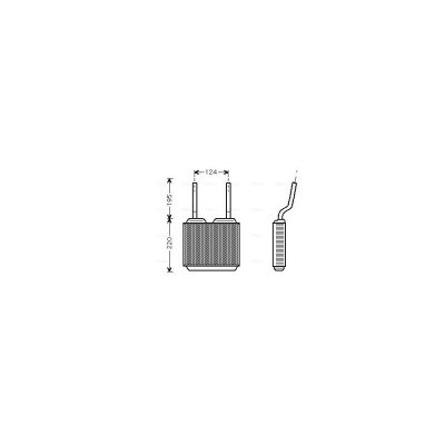 AVA QUALITY COOLING Radiateur de chauffage  OL6132 (X1)