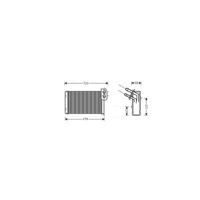 AVA QUALITY COOLING Radiateur de chauffage  RT6048 (X1)