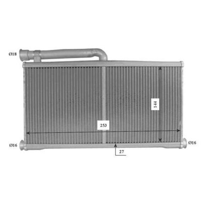 NRF Radiateur de chauffage  B.V. 54206