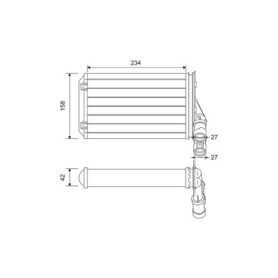 VALEO Radiateur de chauffage  812044