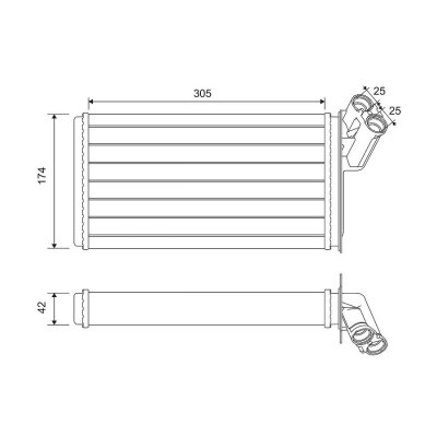 VALEO Radiateur de chauffage  812116 (X1)