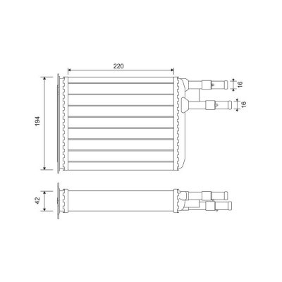VALEO Radiateur de chauffage  812141 (X1)