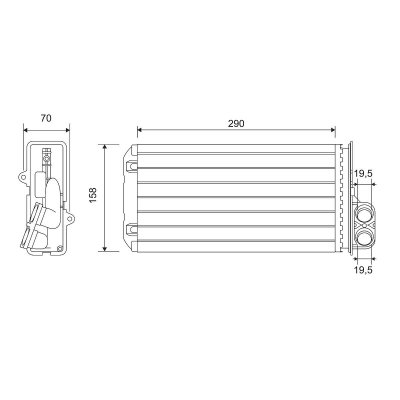 VALEO Radiateur de chauffage  812212 (X1)