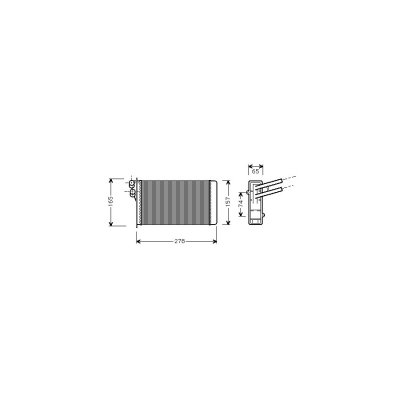 INTERNATIONAL RADIATORS Radiateur de chauffage VAN WEZEL 03006097 (X1)