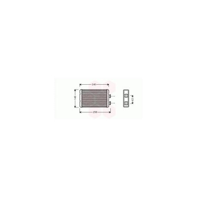 INTERNATIONAL RADIATORS Radiateur de chauffage VAN WEZEL 06006210 (X1)