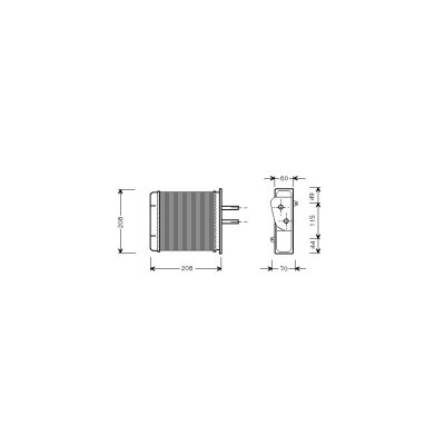 INTERNATIONAL RADIATORS Radiateur de chauffage VAN WEZEL 17006150 (X1)