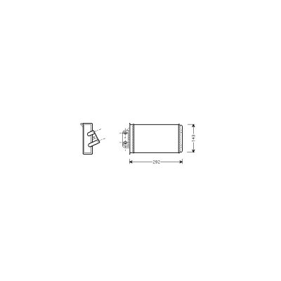 INTERNATIONAL RADIATORS PLUS Radiateur de chauffage VAN WEZEL 17006273 (X1)