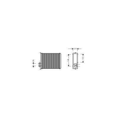 INTERNATIONAL RADIATORS Radiateur de chauffage VAN WEZEL 59006085 (X1)