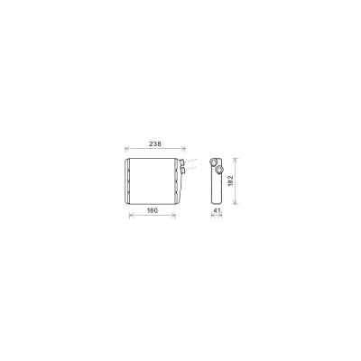 INTERNATIONAL RADIATORS PLUS Radiateur de chauffage VAN WEZEL 59006163 (X1)