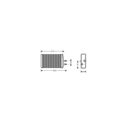 INTERNATIONAL RADIATORS PLUS Radiateur de chauffage VAN WEZEL 76006016 (X1)