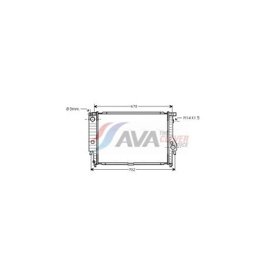 AVA DEUTSCHLAND GMBH Radiateur de moteur AVA QUALITY COOLING BW2102