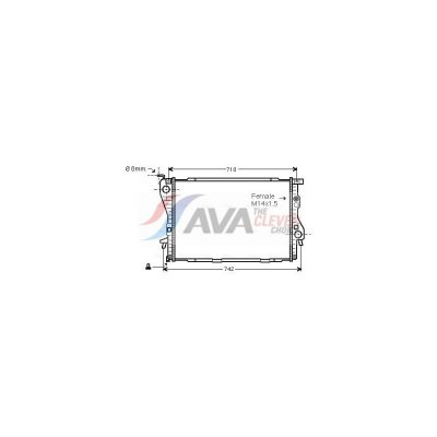 AVA DEUTSCHLAND GMBH Radiateur de moteur AVA QUALITY COOLING BW2202