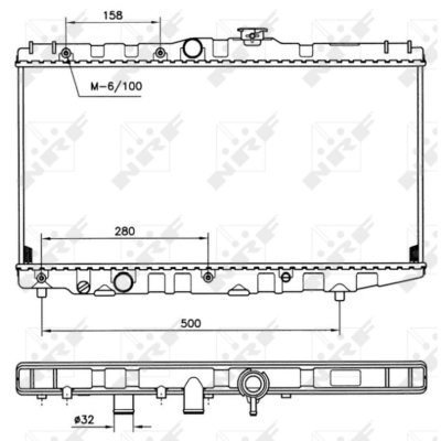 NRF Radiateur de refroidissement  507581 (X1)