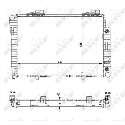 NRF Radiateur de refroidissement  51281 (X1)