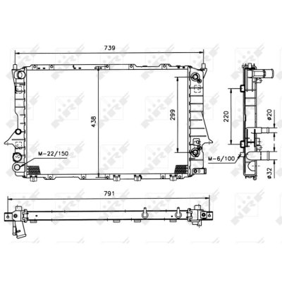 NRF Radiateur de refroidissement  51317 (X1)