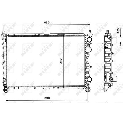 NRF Radiateur de refroidissement  58085 (X1)