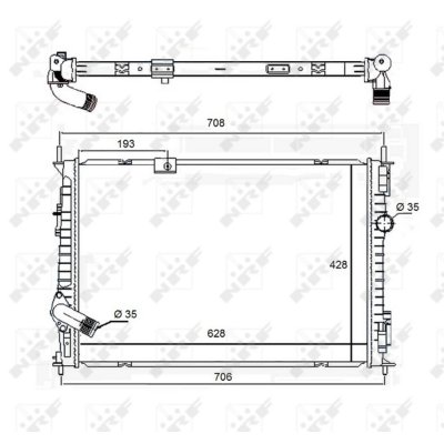 NRF Radiateur de refroidissement  58455 (X1)