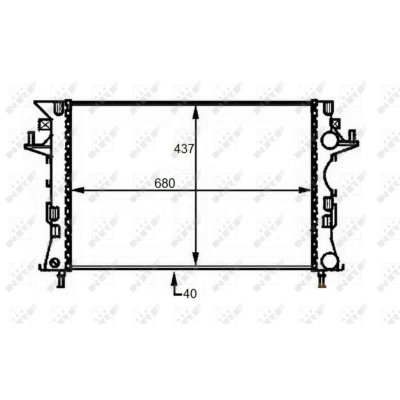 NRF Radiateur de refroidissement  58490 (X1)