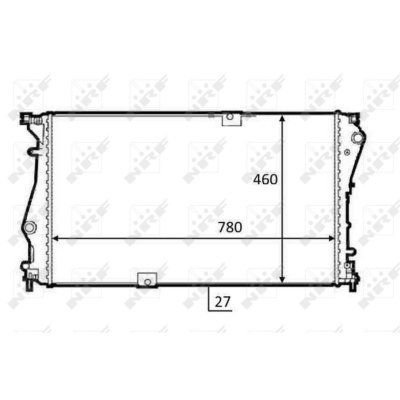 NRF Radiateur de refroidissement  58498 (X1)