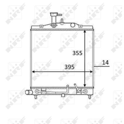 NRF Radiateur de refroidissement  58531 (X1)