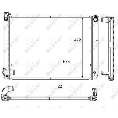 NRF Radiateur de refroidissement  58604 (X1)