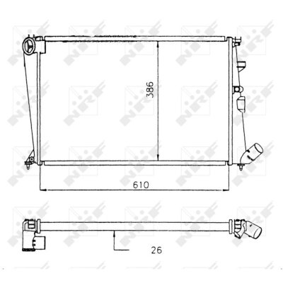 NRF Radiateur de refroidissement  58914 (X1)