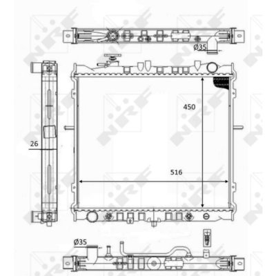 NRF Radiateur de refroidissement  59049 (X1)