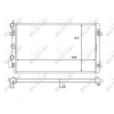 NRF Radiateur de refroidissement  59056 (X1)