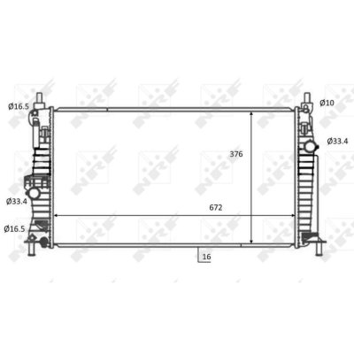 NRF Radiateur de refroidissement  59068 (X1)