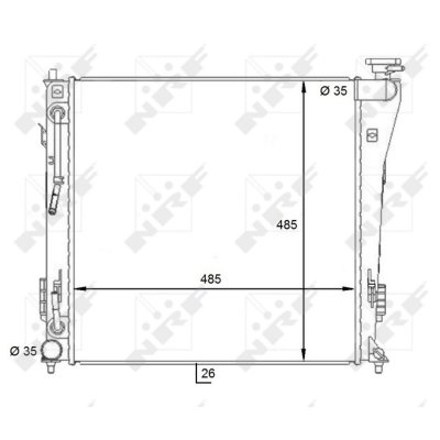 NRF Radiateur de refroidissement  59087 (X1)
