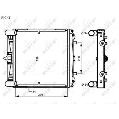NRF Radiateur de refroidissement  59131 (X1)