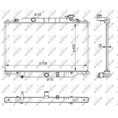 NRF Radiateur de refroidissement  59206 (X1)