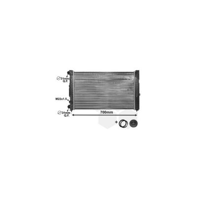 INTERNATIONAL RADIATORS PLUS Radiateur de refroidissement VAN WEZEL 03002123 (X1)