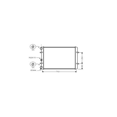 INTERNATIONAL RADIATORS PLUS Radiateur de refroidissement VAN WEZEL 03002129 (X1)