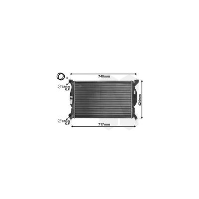 VAN WEZEL Radiateur de refroidissement  03002201 (X1)