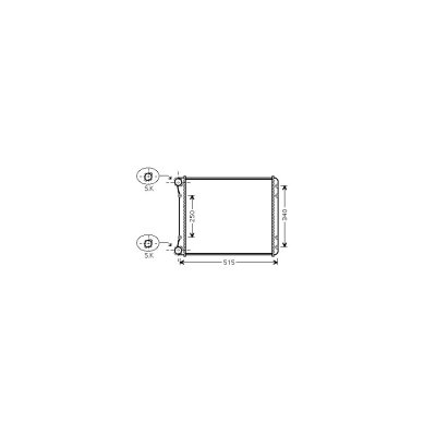 VAN WEZEL Radiateur de refroidissement  03002220 (X1)