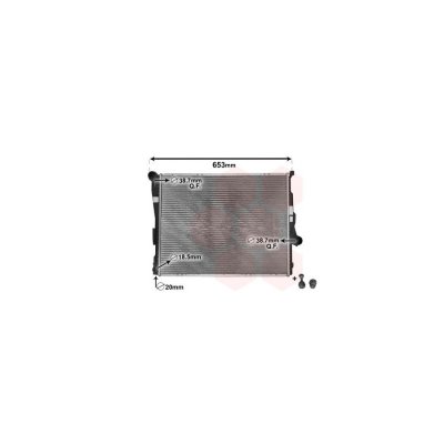 INTERNATIONAL RADIATORS PLUS Radiateur de refroidissement VAN WEZEL 06002205 (X1)