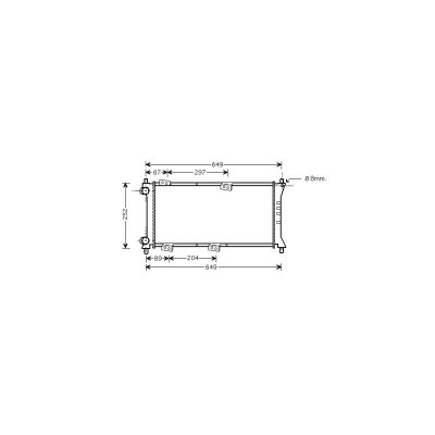 VAN WEZEL Radiateur de refroidissement  17002258 (X1)