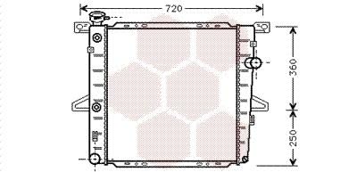 VAN WEZEL Radiateur de refroidissement  18002026 (X1)