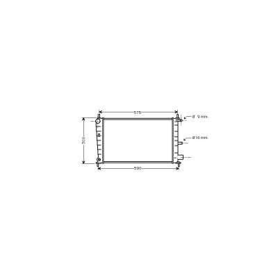 VAN WEZEL Radiateur de refroidissement  18002217 (X1)