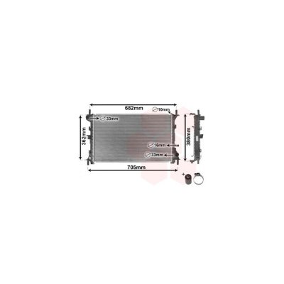 VAN WEZEL Radiateur de refroidissement  18002264 (X1)