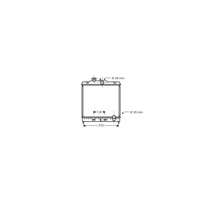 VAN WEZEL Radiateur de refroidissement  25002067 (X1)