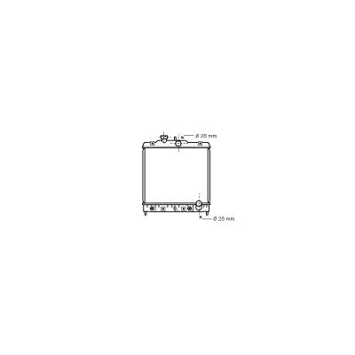 VAN WEZEL Radiateur de refroidissement  25002069 (X1)