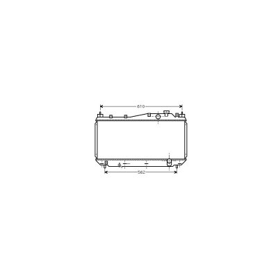 VAN WEZEL Radiateur de refroidissement  25002113 (X1)