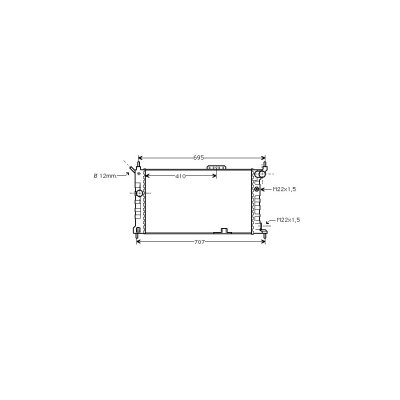 VAN WEZEL Radiateur de refroidissement  37002091 (X1)