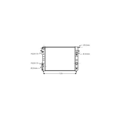 VAN WEZEL Radiateur de refroidissement  37002193 (X1)