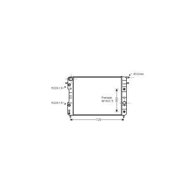 VAN WEZEL Radiateur de refroidissement  37002202 (X1)