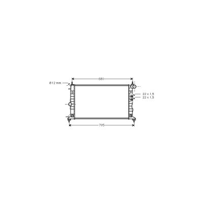 VAN WEZEL Radiateur de refroidissement  37002244 (X1)