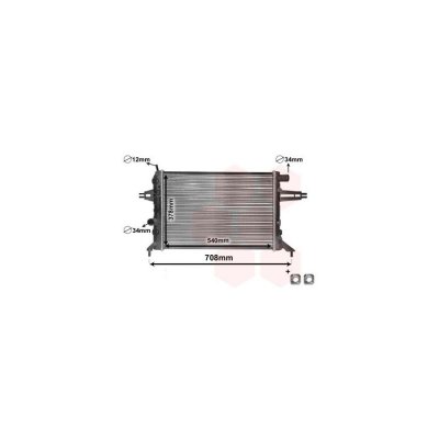 VAN WEZEL Radiateur de refroidissement  37002272 (X1)