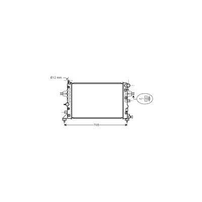 INTERNATIONAL RADIATORS PLUS Radiateur de refroidissement VAN WEZEL 37002362 (X1)